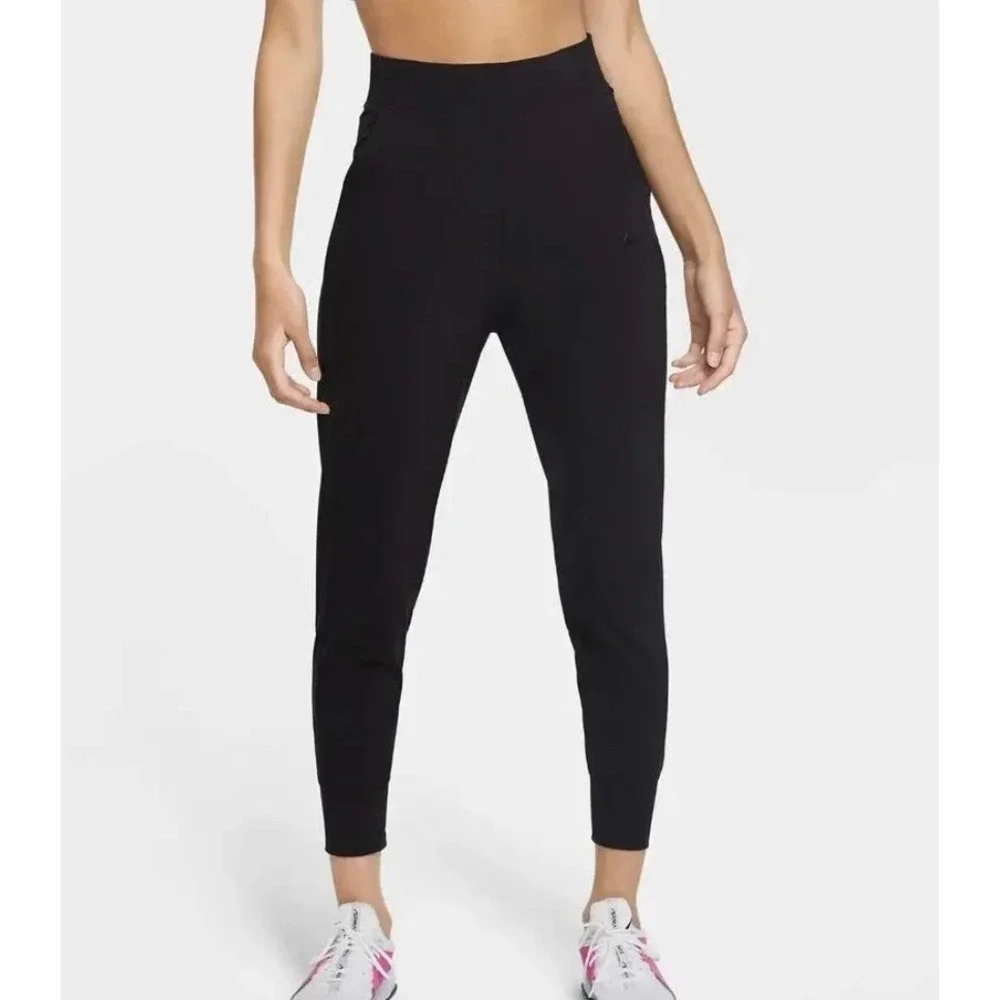 Nike Womens Size Large Bliss Lux Full Length Training Pants Joggers CU4611 010